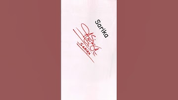 Sarika name Signature Style/Best Signature idea #Viralshorts