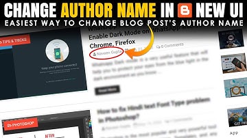 How to change blog author name on new blogger? | How to change author name on blogger (New blogger)?