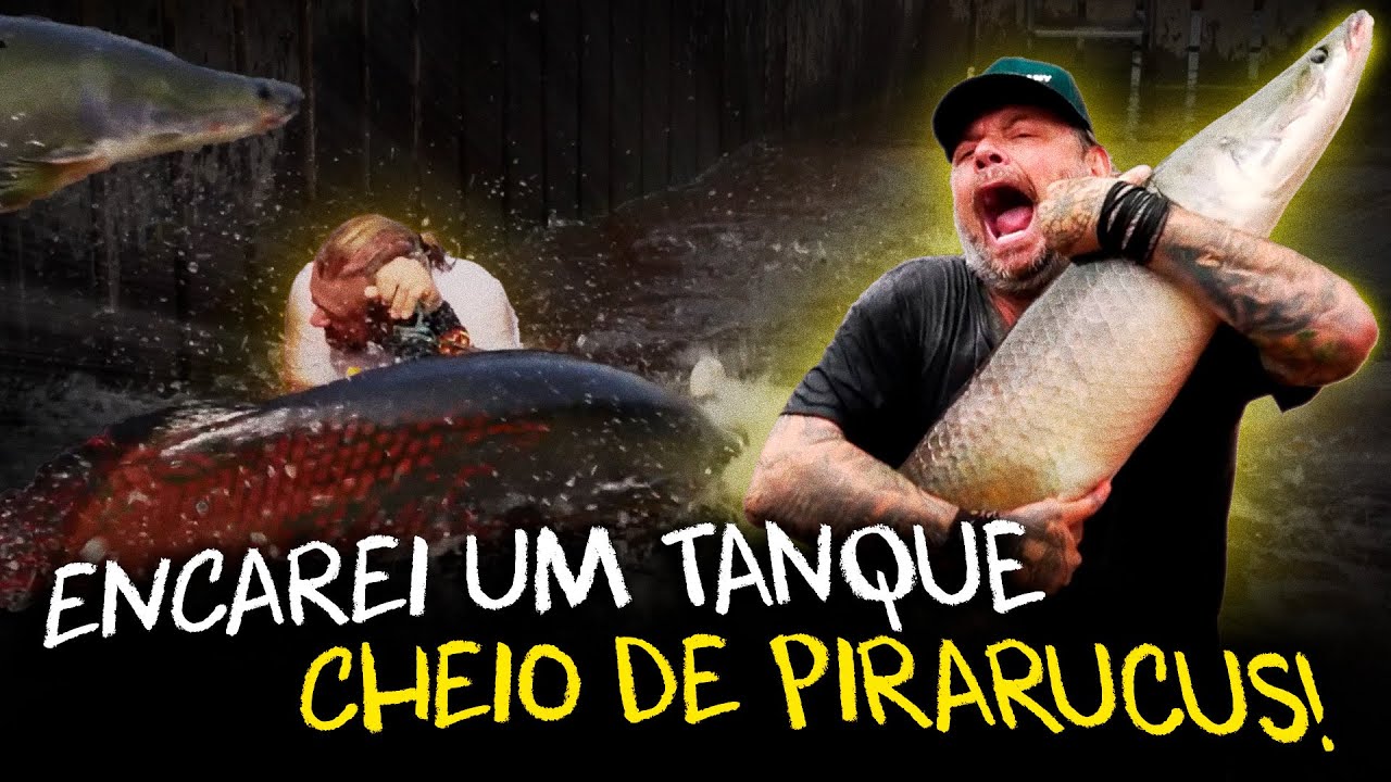 ADRENALINA PURA: ENTREI NO TANQUE DOS PIRARUCUS!