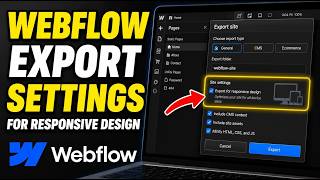 How to download Webflow export settings for responsive design - Easy Tutorial