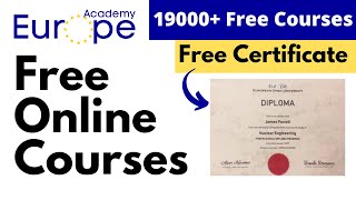 Academy Europe Free Online Courses with FREE Certificate | 19,000+ Free Courses