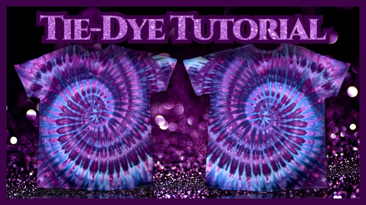 Tie-Dye: Pretty Purples Spiral Incline Ice Dye Tutorial