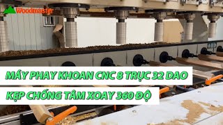 Quá Trình Hoạt Động Của Máy Phay Khoan CNC 8 Trục 32 Dao - WM-8x4CNCJR