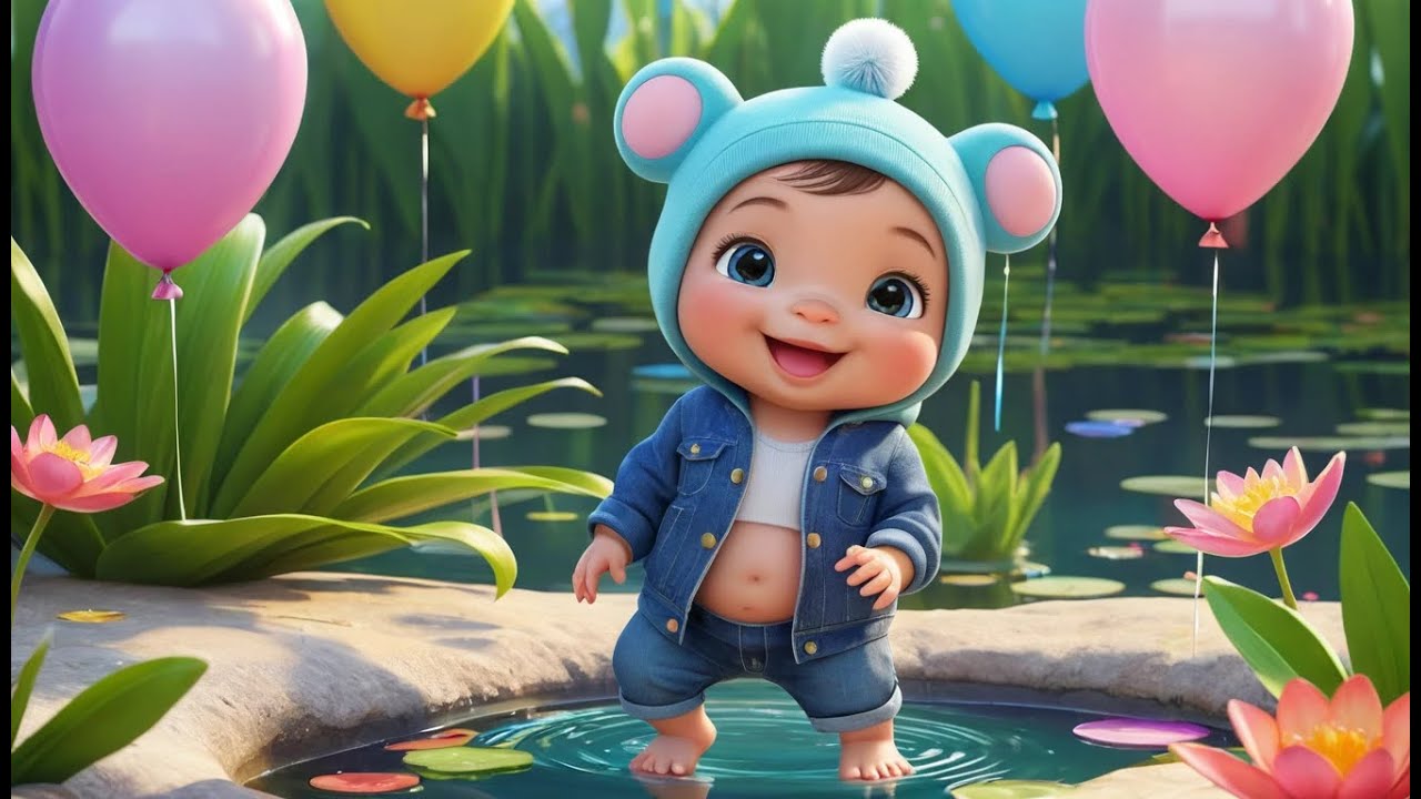 Baby Frog New Year Pond Adventure | Fun Animal & New Year Nursery Rhyme for Kid | Baby Learning Song