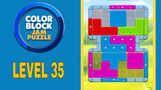 Color Block Jam Puzzle Level 35 Gameplay and solutions