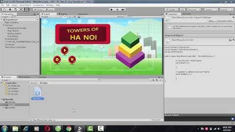 Hướng dẫn làm Main menu Game trong Unity2D