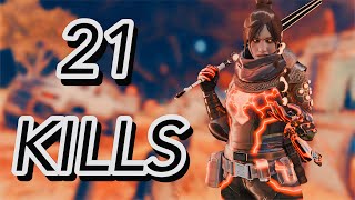 120K Wraith Slays In Skull Town And Drops 21 Kill Game Solo Apex Legends