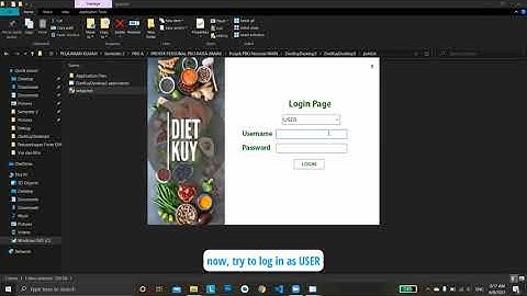 DIETKUY - Diet Menu Manager, Order, and BMI Calculator Application - C# Visual Studio Windows Form
