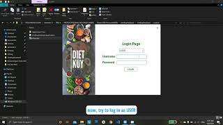 DIETKUY - Diet Menu Manager, Order, and BMI Calculator Application - C# Visual Studio Windows Form screenshot 5