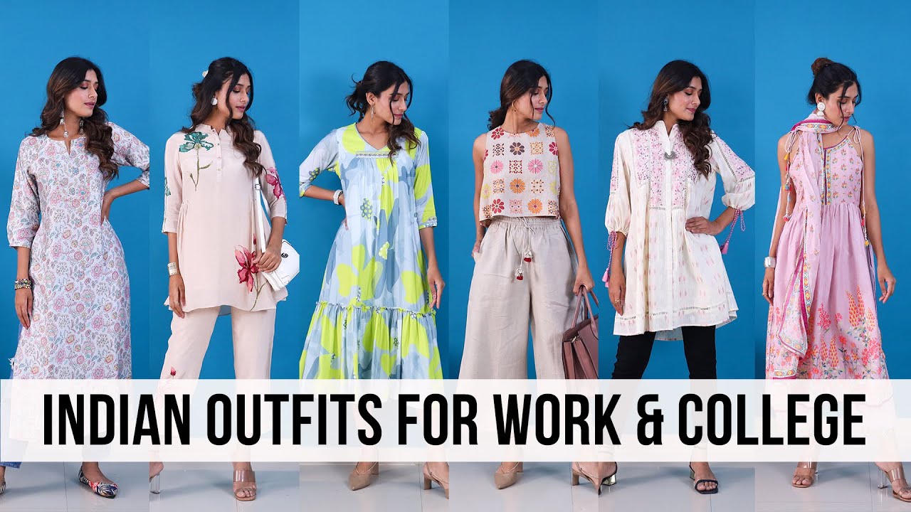 Style Indian Outfits for Work / College | Kurtis for College, Coord Set for Work,