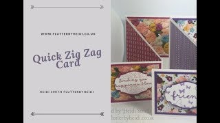 Fun Fold #69 How to make a Zig Zag Card fun Fold CRAFT HOW TO