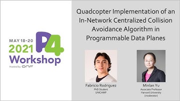 Quadcopter Implementation of Centralized Collision Avoidance Algorithm in Programmable Data Planes