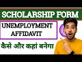 DU SOL Scholarship Form Unemployment Affidavit Detail - How and from where to apply ? 