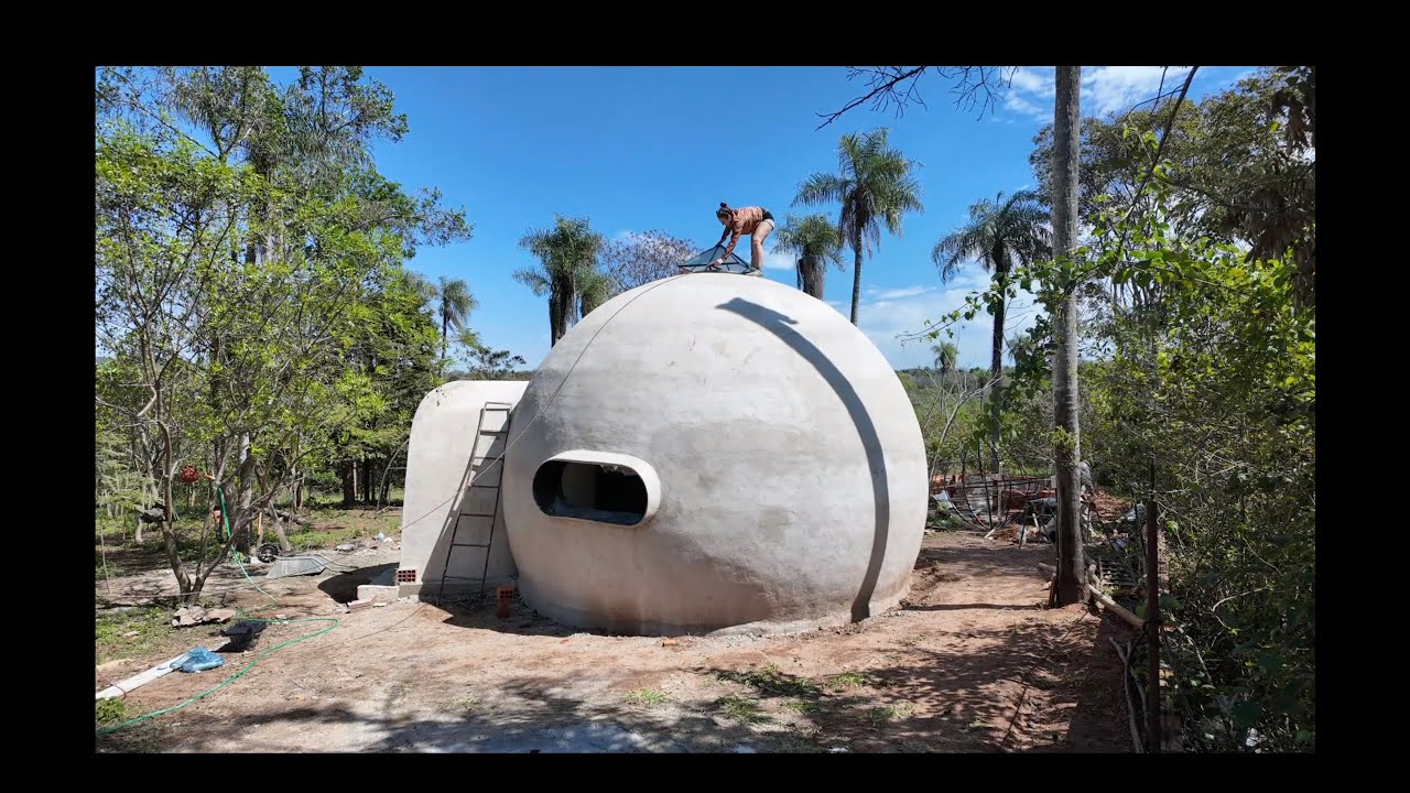 018 СТРОИТЕЛЬСТВО ДОМА-КУПОЛА. Начало картины и другие материалы.