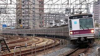 東京メトロ半蔵門線8000系8102F 83S 急行 久喜行き 東武伊勢崎線(東武スカイツリーライン) 牛田～北千住 区間