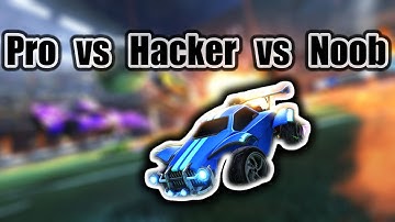 NOOB VS PRO VS HACKER ROCKET LEAGUE EDITION