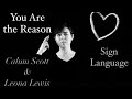 You Are the Reason - Calum Scott & Leona Lewis - Sign Language - with audio