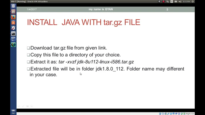 Download Install Java (JDK) 8 on Ubuntu From Oracle Website | tar.gz File | Valid for Java (JDK) 14