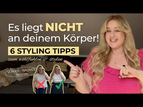 6 PLUS SIZE Style Tipps - Outfits mit Bauch & einer großen Größe - vorher✔️vs nachher ❌