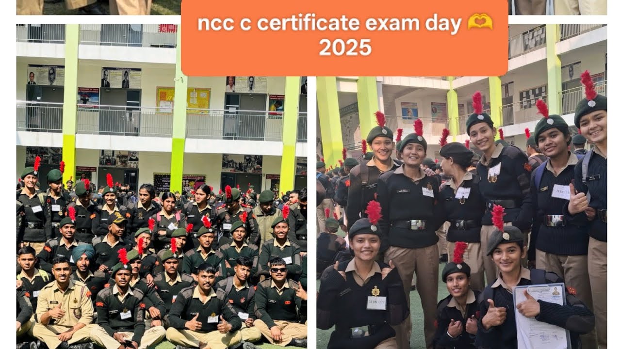 Ncc c certificate exam day 🫶#viralvlogs #trendingvlog #nccvlog #ncclife #explorepage 