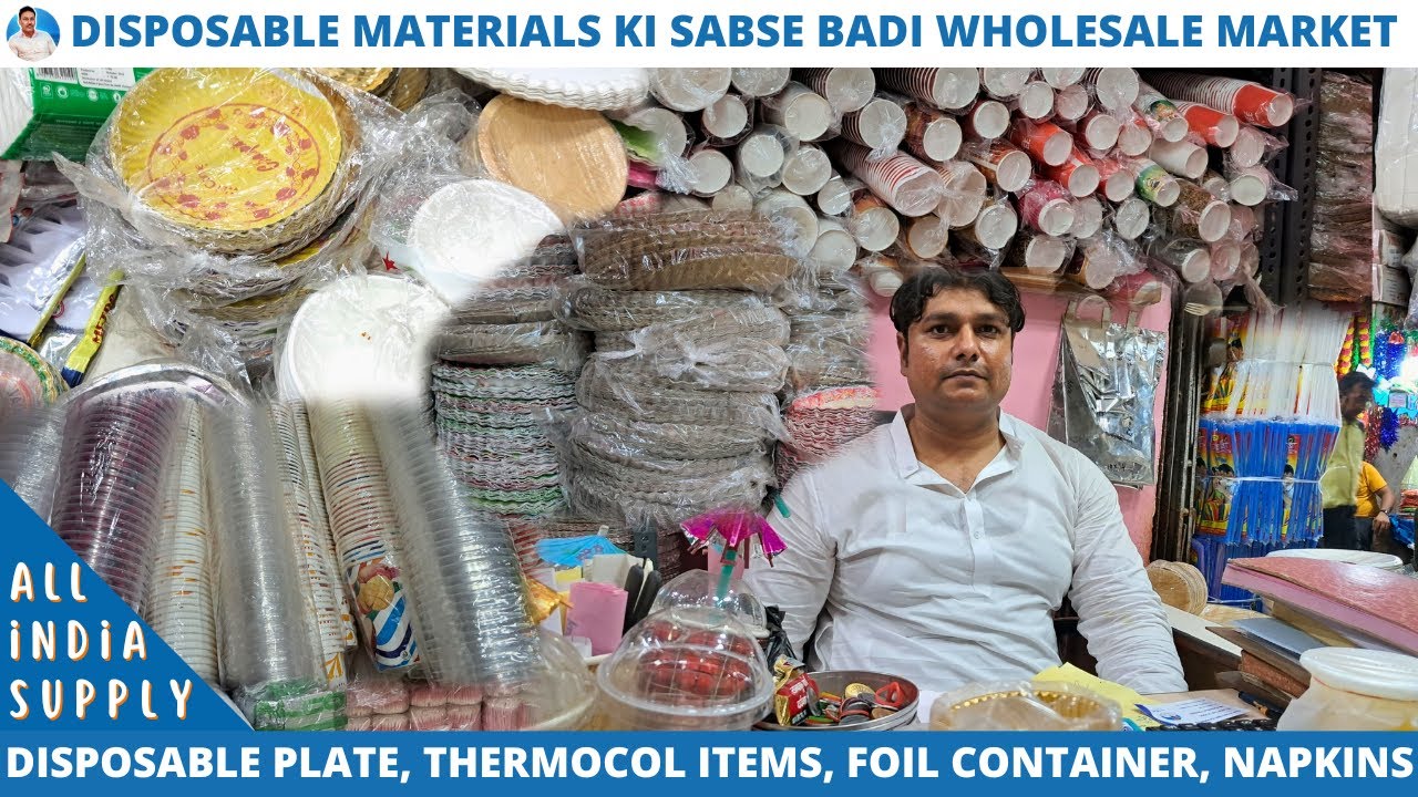 ₹5000 Lagao ₹20000 Kamao | Cheapest Disposable Plastic & Thermocol  Plates, Glass, Foil Container