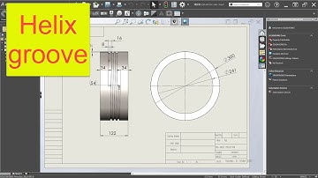 how to make a helical cut on a cylinder | SolidWorks tutorials