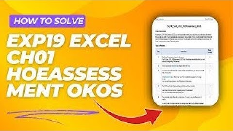 Exp19_Excel_Ch01_HOEAssessment_OKOS | Excel Ch01 HOEAssessment OKOS | @myitlabsolutions161