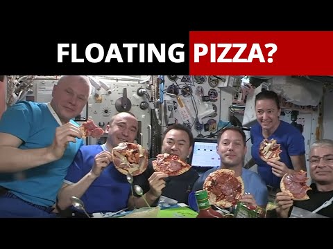 Thomas Pesquet: Astronauts Enjoy Floating Pizza Party At International Space Station | NewsMo