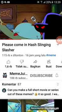 Please come in Hash Slinging Sasher 😨