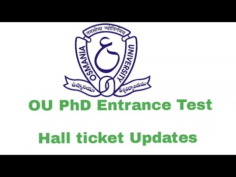 ou phd entrance exam hall ticket 2022