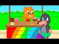 Familia de Gatos - Puesto De Donas Arcoiris Animación de Video 13+