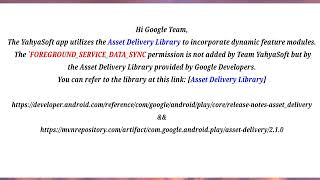 YahyaSoft Android App - Foreground Services Permissions screenshot 3