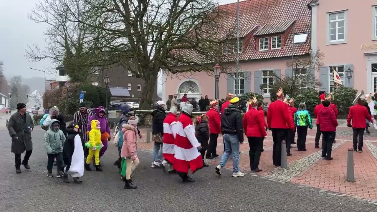 Traditioneller Rathaussturm Bad Iburg 2026 mit den Kanonieren Bad Iburg von 2022 e.V.