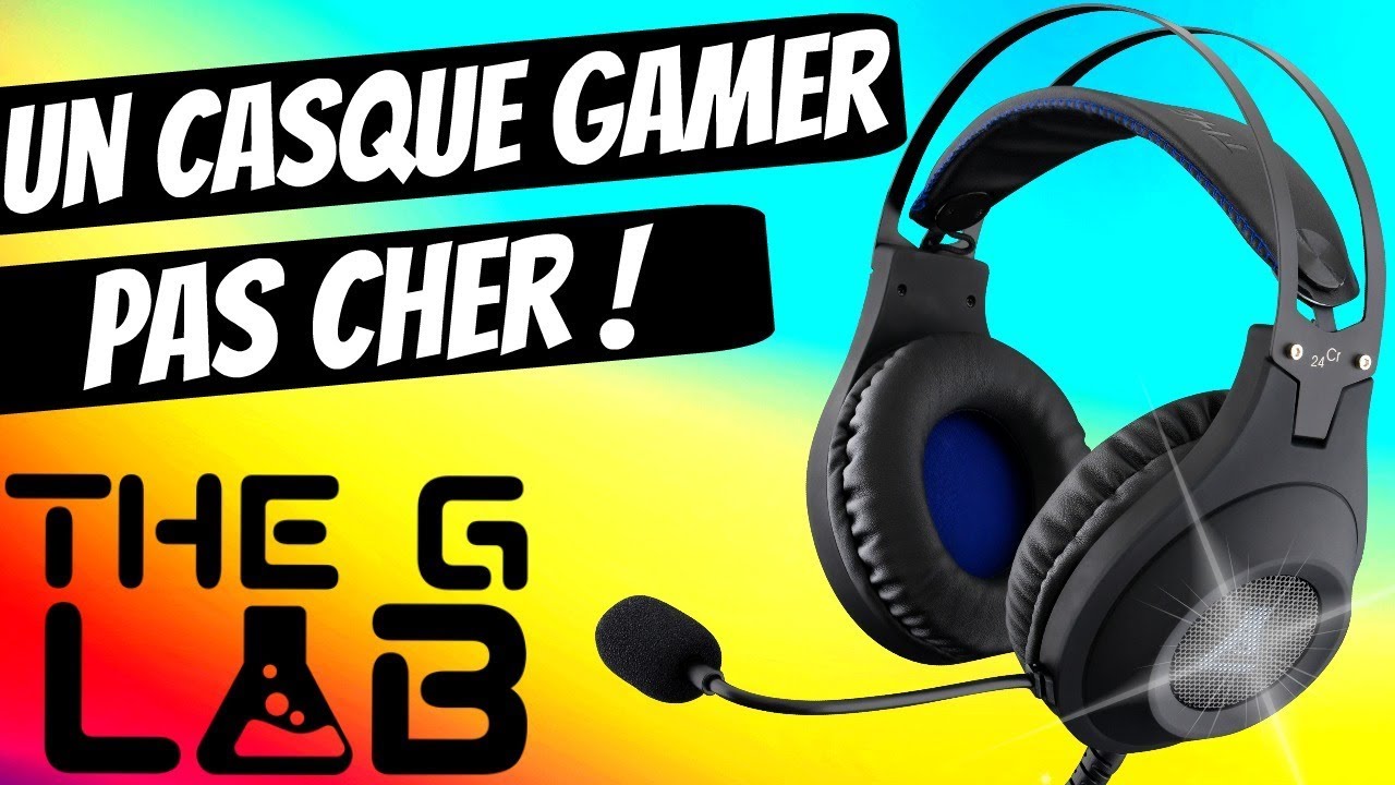 Micro-casque Gaming The G-Lab Korp Oxygen Noir - Casque pour