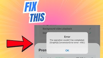 How to Fix The Operation couldn