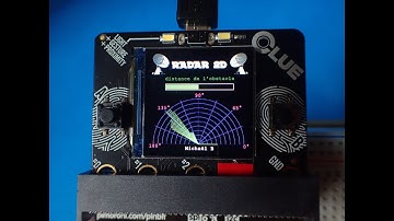 Adafruit CLUE nRF52840 & CircuitPython - LIDAR RADAR