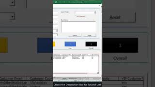 Develop Complaint Management System in Excel #Shorts Develop Complaint Management System in Excel #Shorts