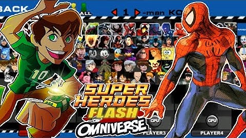 SSF2 MODPACK RETURN: Super Heroes Flash Omniverse (98 characters!)