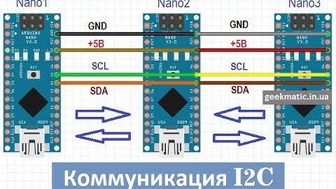 Arduino I2C связь между контроллерами