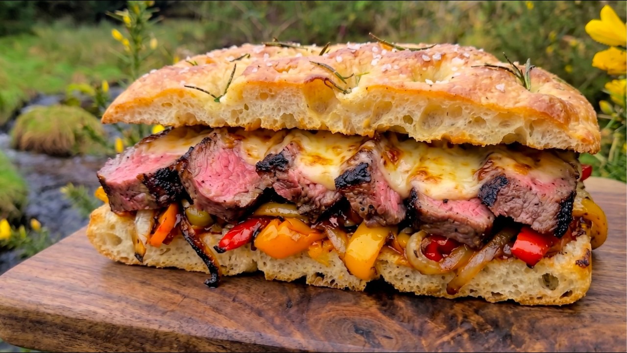 Fire-Grilled Focaccia Steak Sandwich