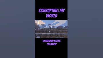 I Corrupted My World!  #minecraft #mcpe #commandblock #terraria #minecraftgameplay #horrorfilm