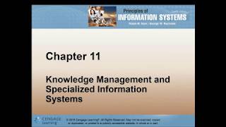 Chapter 11   Knowledge Management System & Specialized System