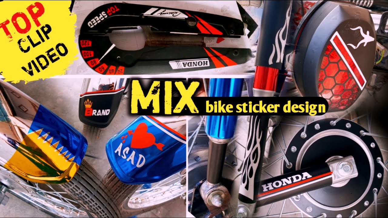 Stylish sticker for bike || bike sticker || Honda cg 125 stickers || Cd ...