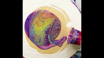 Acrylic Pouring HUGE Cells with Partial Swipe Technique