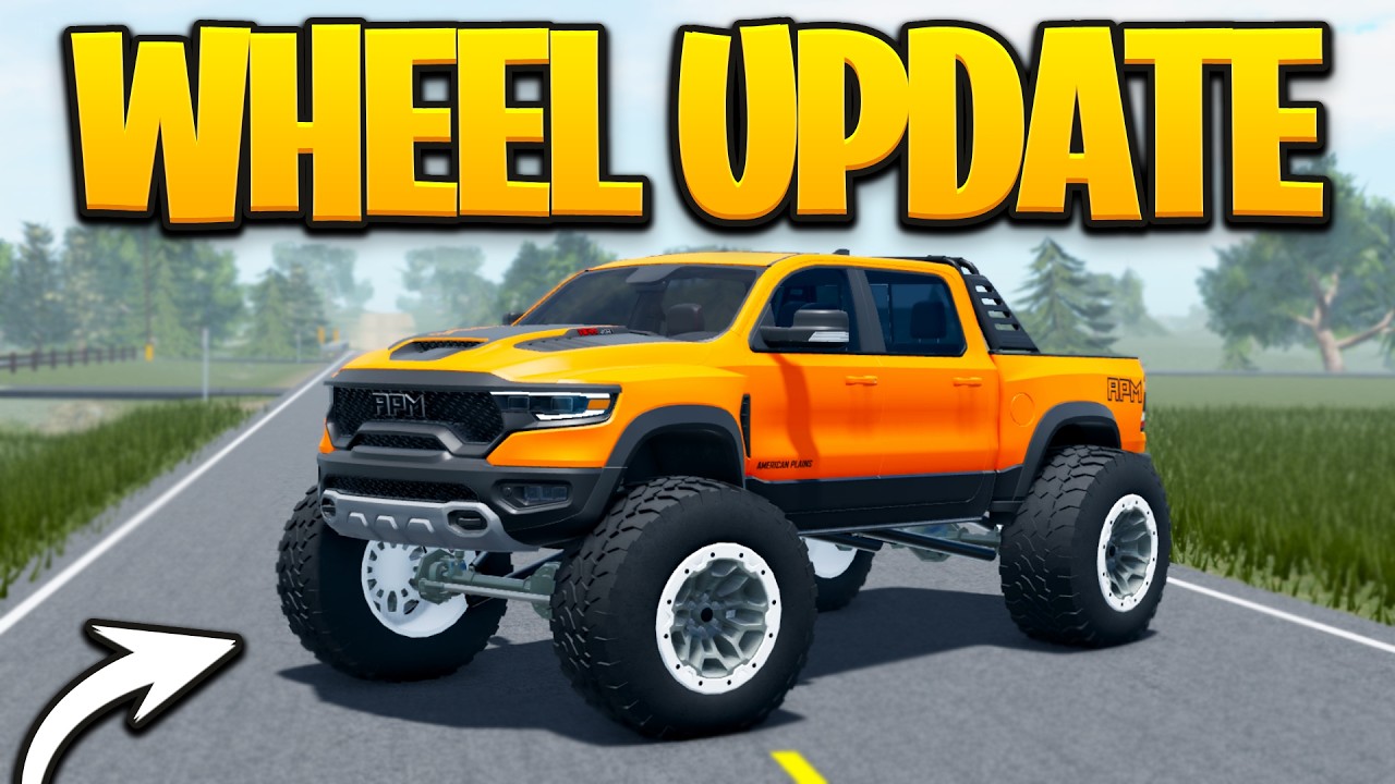 I Built the WIDEST Truck With New Wheel Customization in APM | Roblox ...