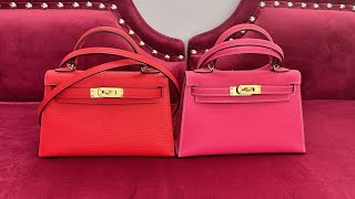 Hermes Kelly Mini REAL VS. SUPERFAKE |Can you tell which is real or fake?