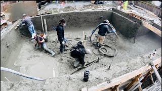 Pumping SHOTCRETE for a SWIMMING POOL