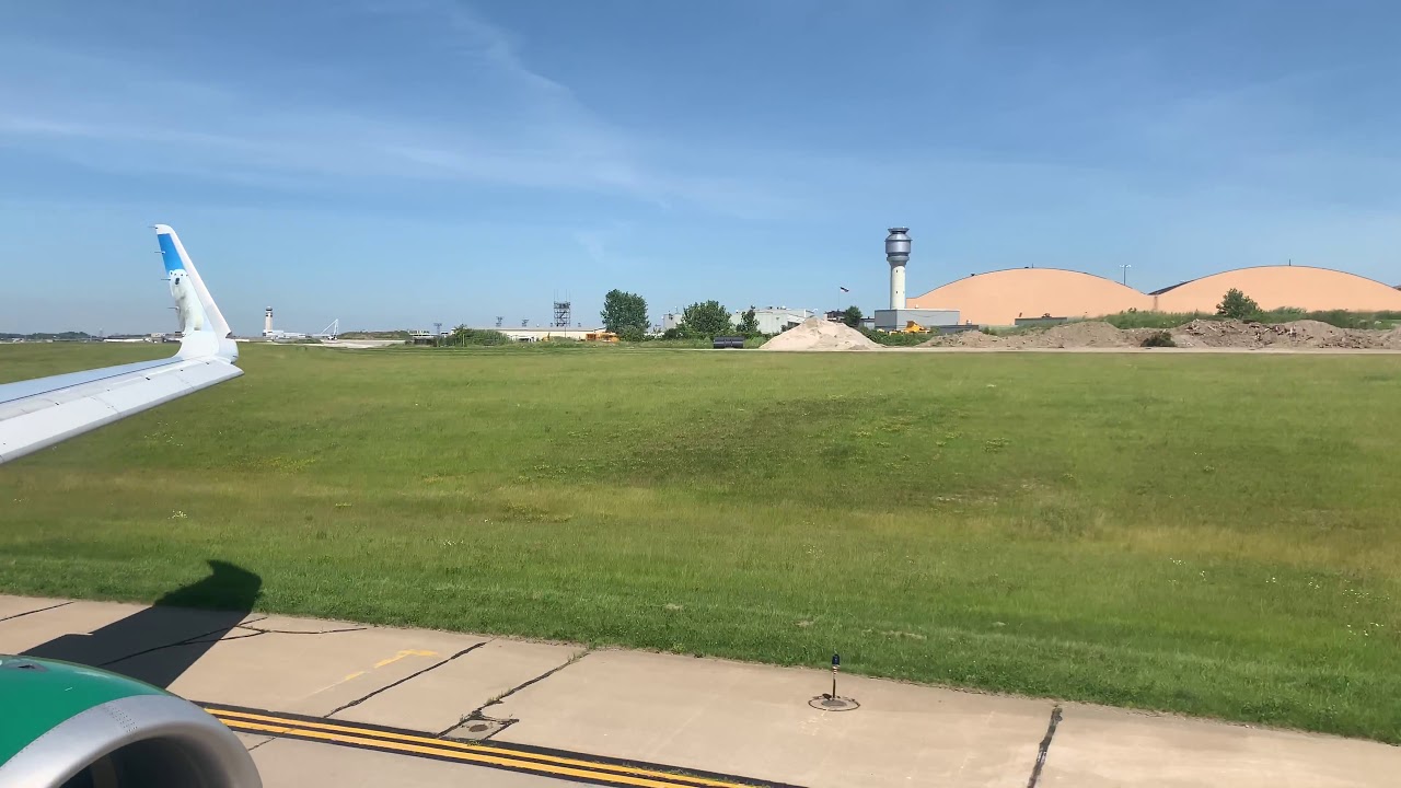 Frontier A321 Flight 2439 Powerful Takeoff From Cleveland Hopkins