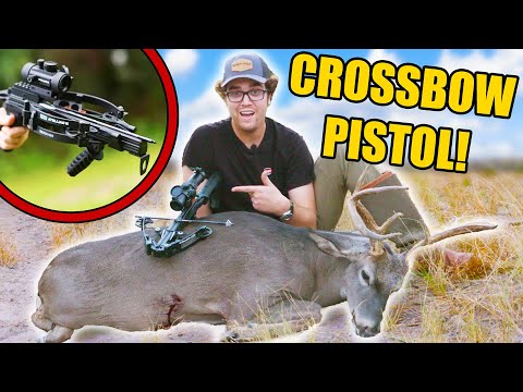 First Hunt With PISTOL CROSSBOW! *Cull Buck*