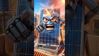 Garmi Me Tanki Aur Solar Ki Ladai! 🥵🔥 3D Object Thinking Animation #Shorts